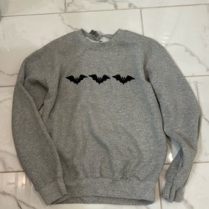 Grey Halloween crewneck sweatshirt